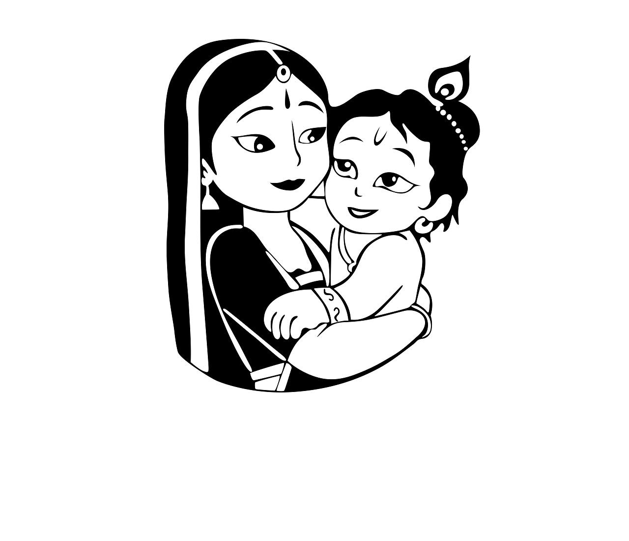 How to draw cute little krishna / Pencil shading sketch of krishna - YouTube-saigonsouth.com.vn